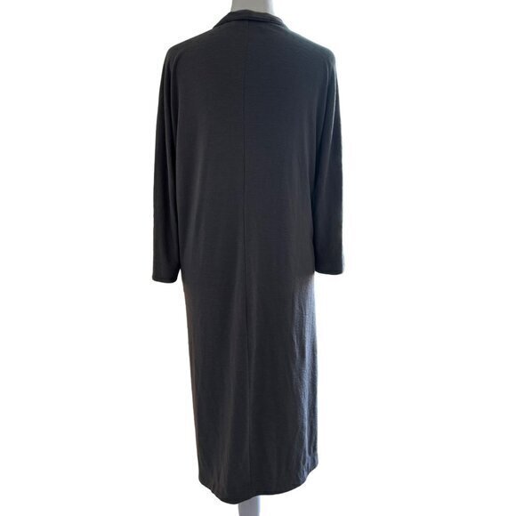 Aritzia Wilfred Free‎ Duster Sweater Open Cardigan Gray Knit Womens Size Medium - Picture 6 of 8